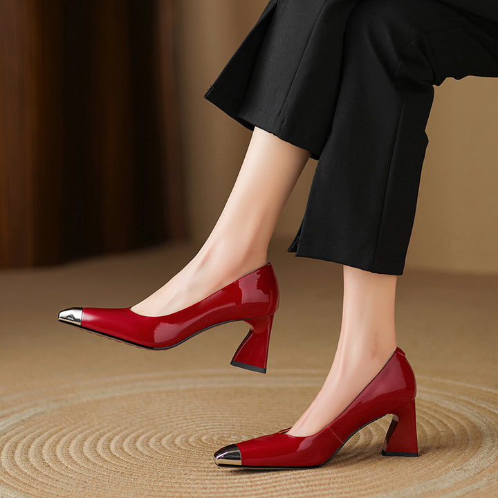 Carmin Genuine Leather Heels
