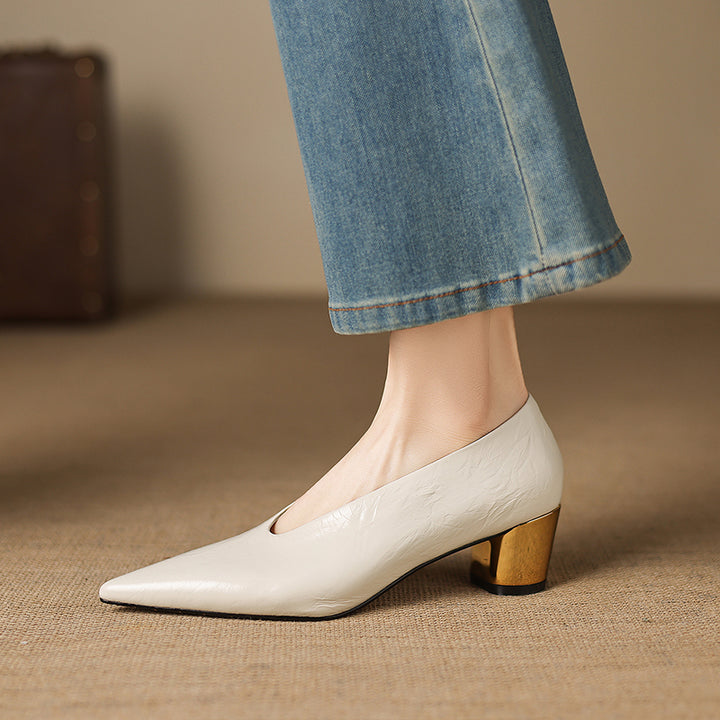 Calora Genuine Leather Heels