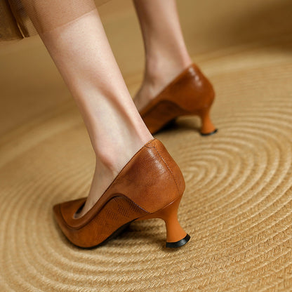 Liora Genuine Leather Heels