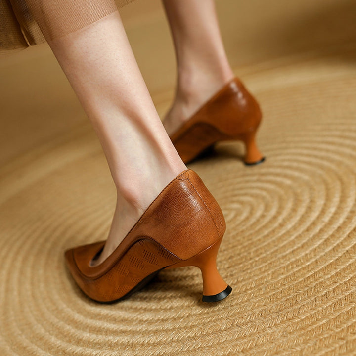 Liora Genuine Leather Heels