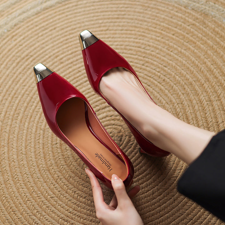 Carmin Genuine Leather Heels