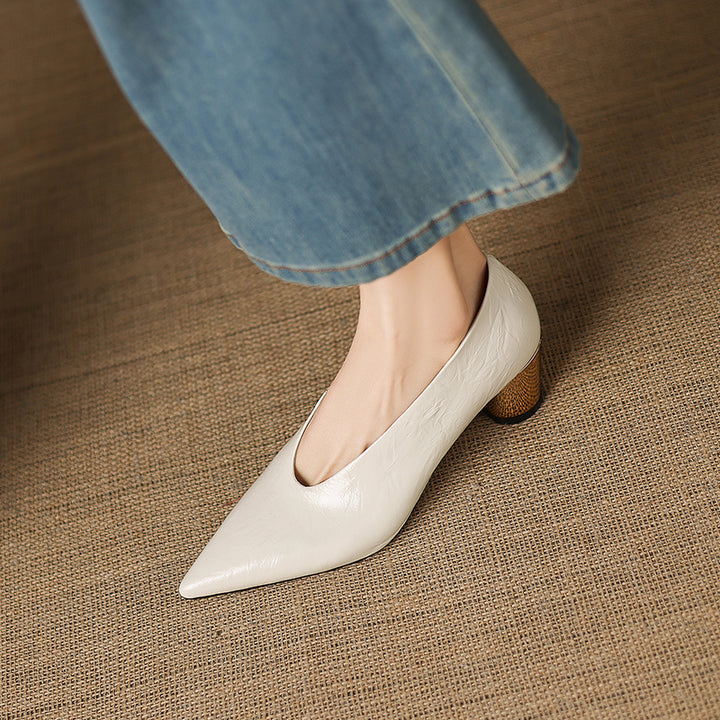 Calora Genuine Leather Heels