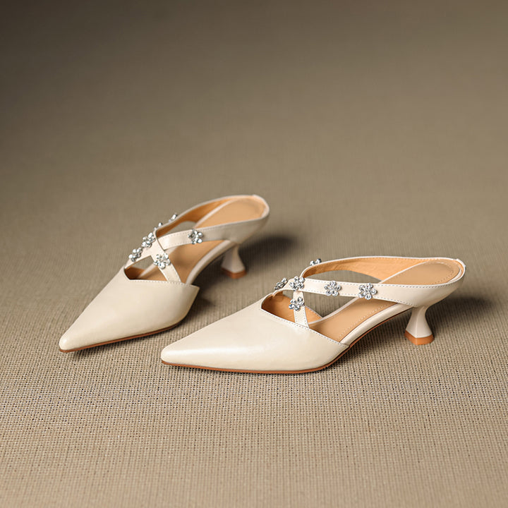 Floria Genuine Leather Mules