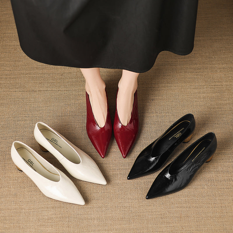 Calora Genuine Leather Heels