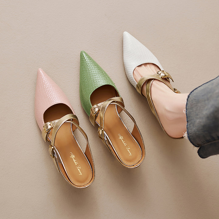 Brielle Genuine Leather Mules