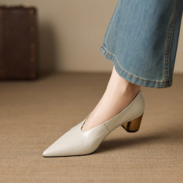 Calora Genuine Leather Heels