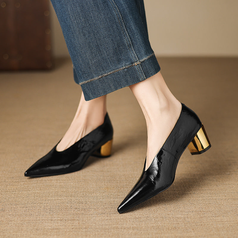 Calora Genuine Leather Heels