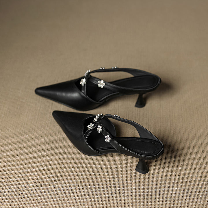 Floria Genuine Leather Mules