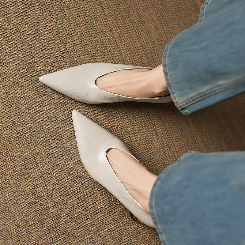 Calora Genuine Leather Heels