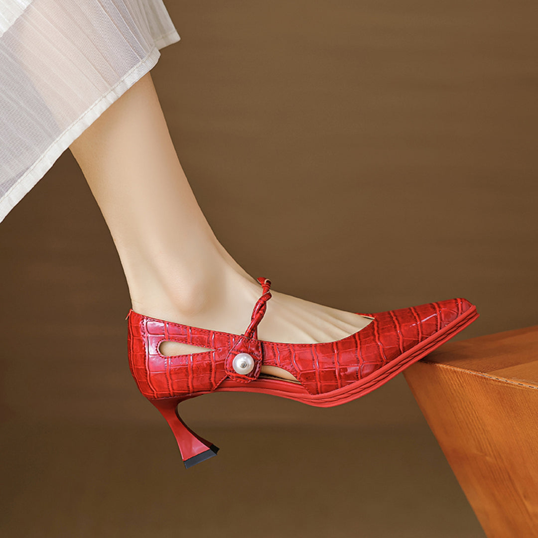 Amaris Genuine Leather Heels