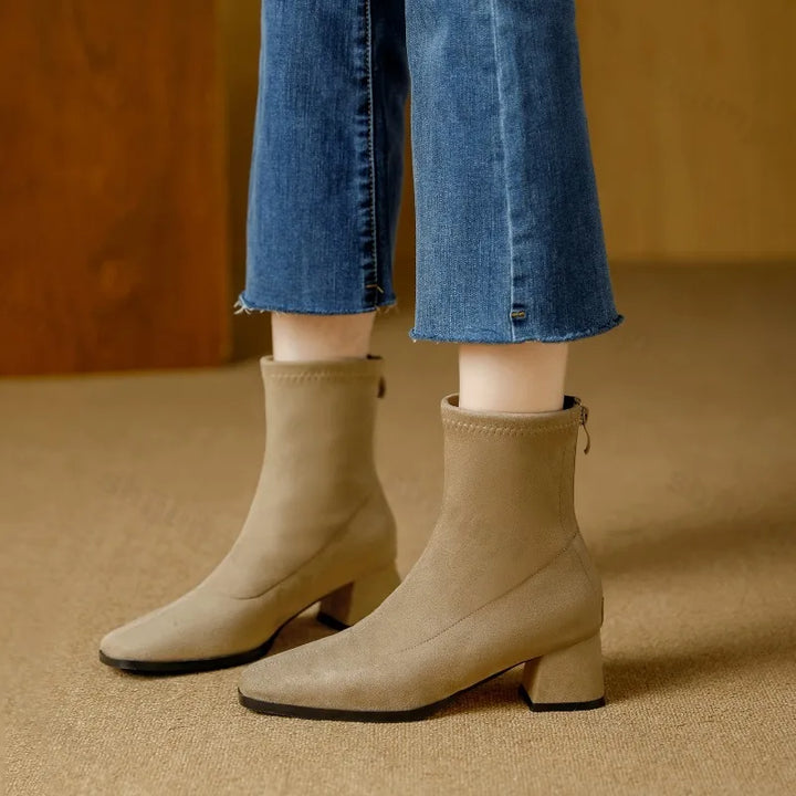 Noelle Suede Ankle Boot