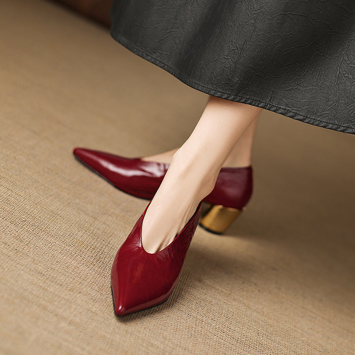 Calora Genuine Leather Heels