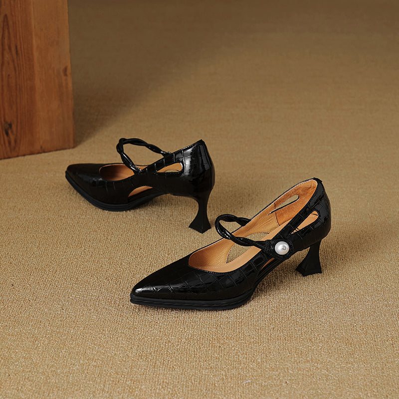 Amaris Genuine Leather Heels