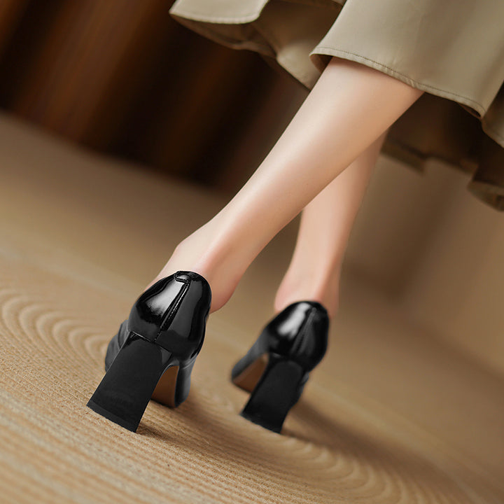Carmin Genuine Leather Heels