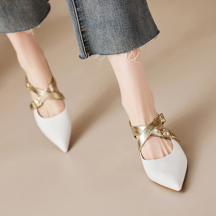 Brielle Genuine Leather Mules