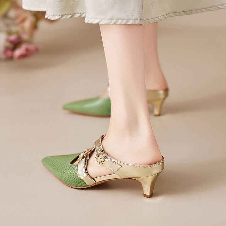 Brielle Genuine Leather Mules