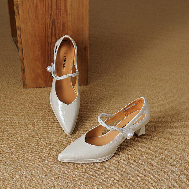Amaris Genuine Leather Heels