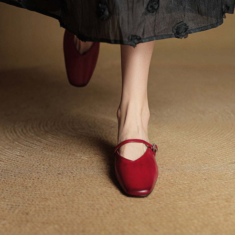 Virela Genuine Leather Mules