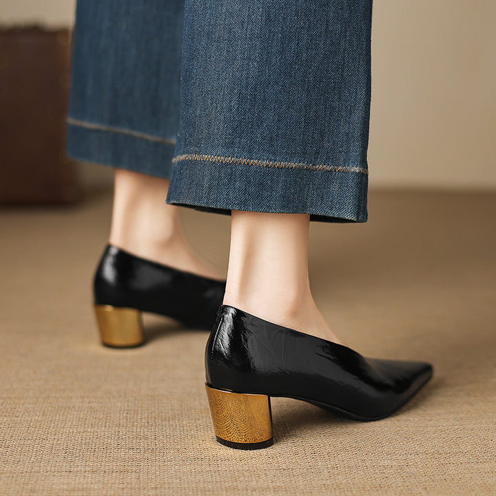 Calora Genuine Leather Heels