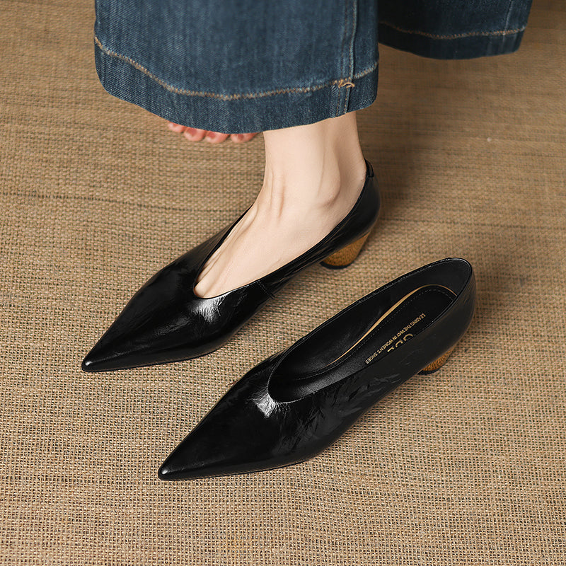 Calora Genuine Leather Heels