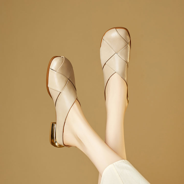 Orelia Genuine Leather Mules