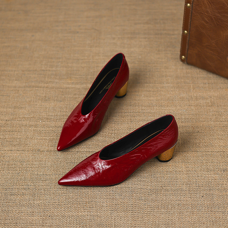 Calora Genuine Leather Heels