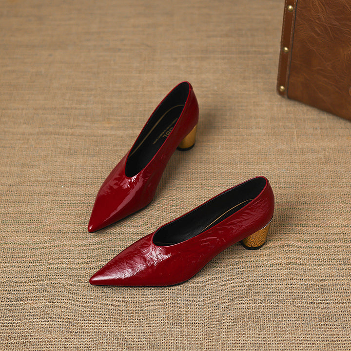 Calora Genuine Leather Heels