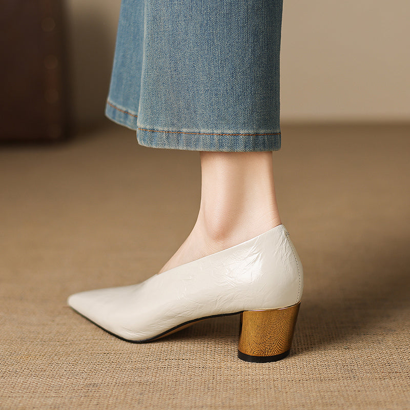 Calora Genuine Leather Heels