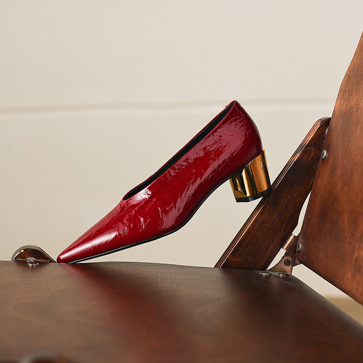 Calora Genuine Leather Heels