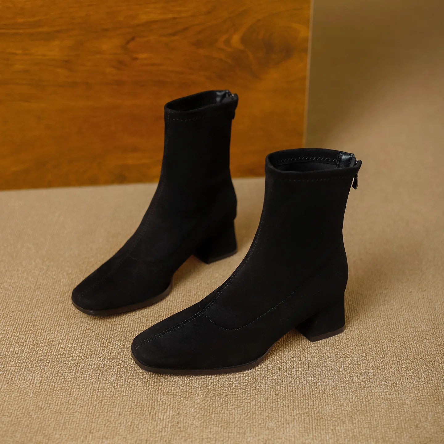 Noelle Suede Ankle Boot