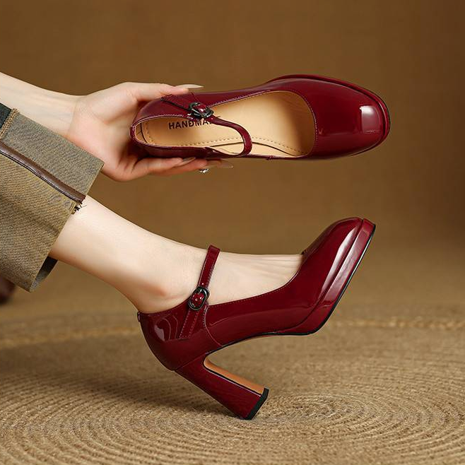 Rosa Genuine Leather Heels