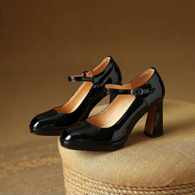 Rosa Genuine Leather Heels