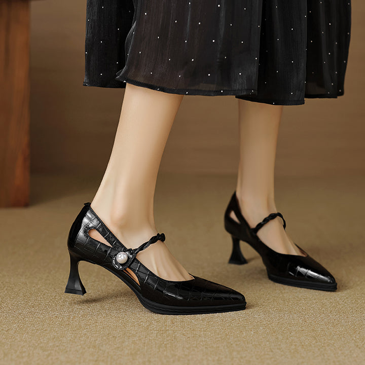 Amaris Genuine Leather Heels