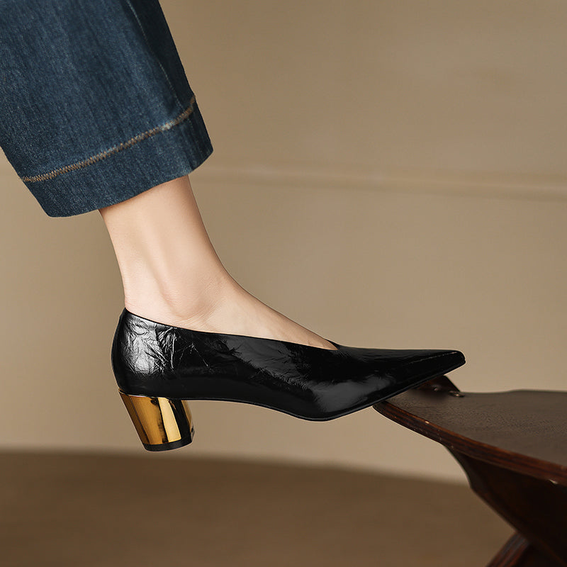 Calora Genuine Leather Heels
