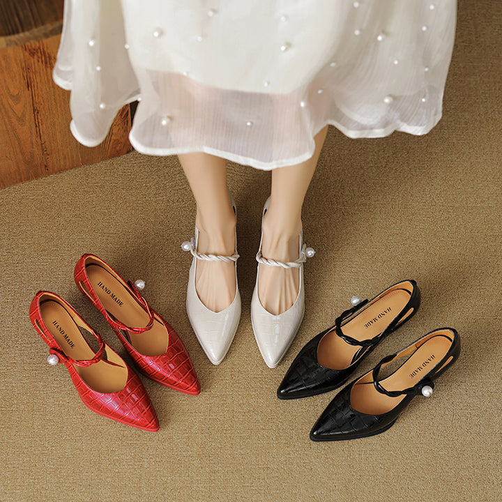 Amaris Genuine Leather Heels