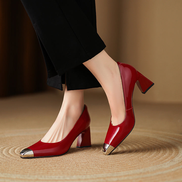 Carmin Genuine Leather Heels