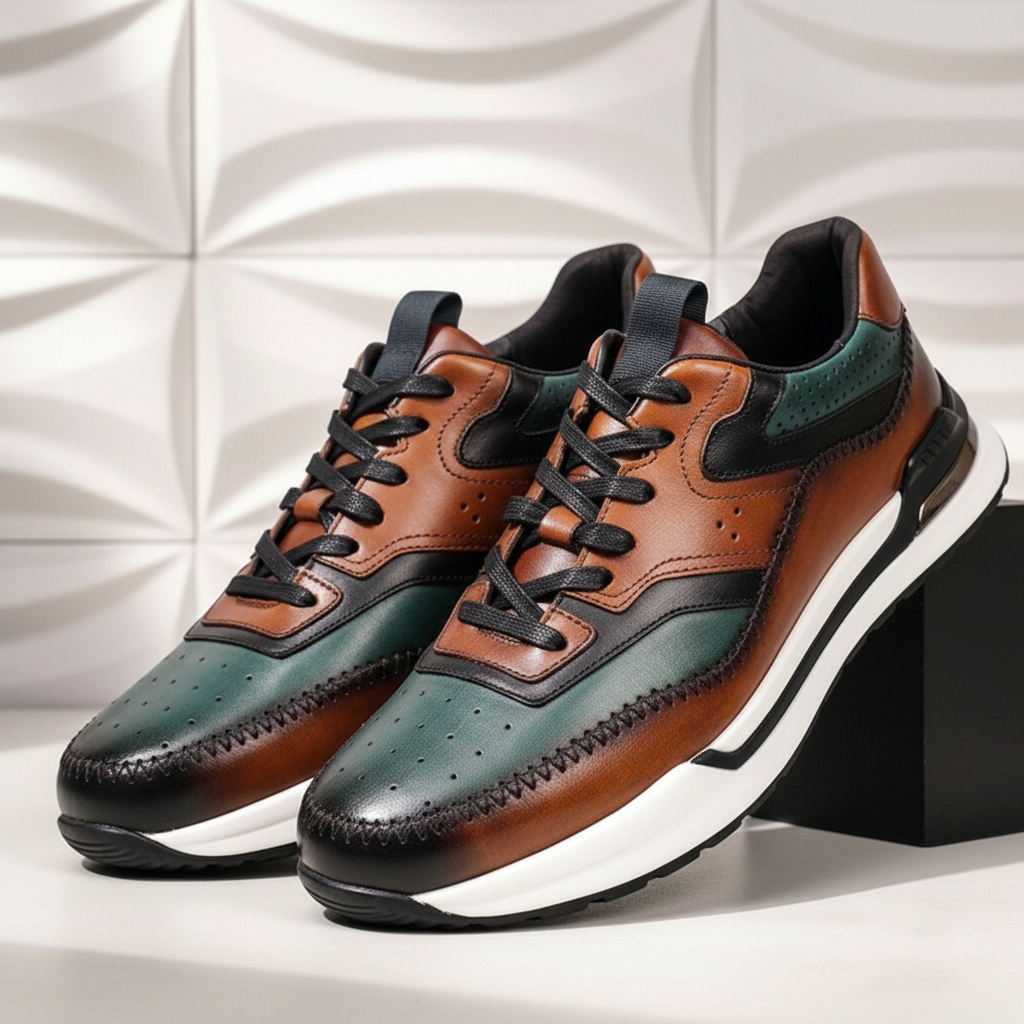 Castello Cowhide Leather Sneakers