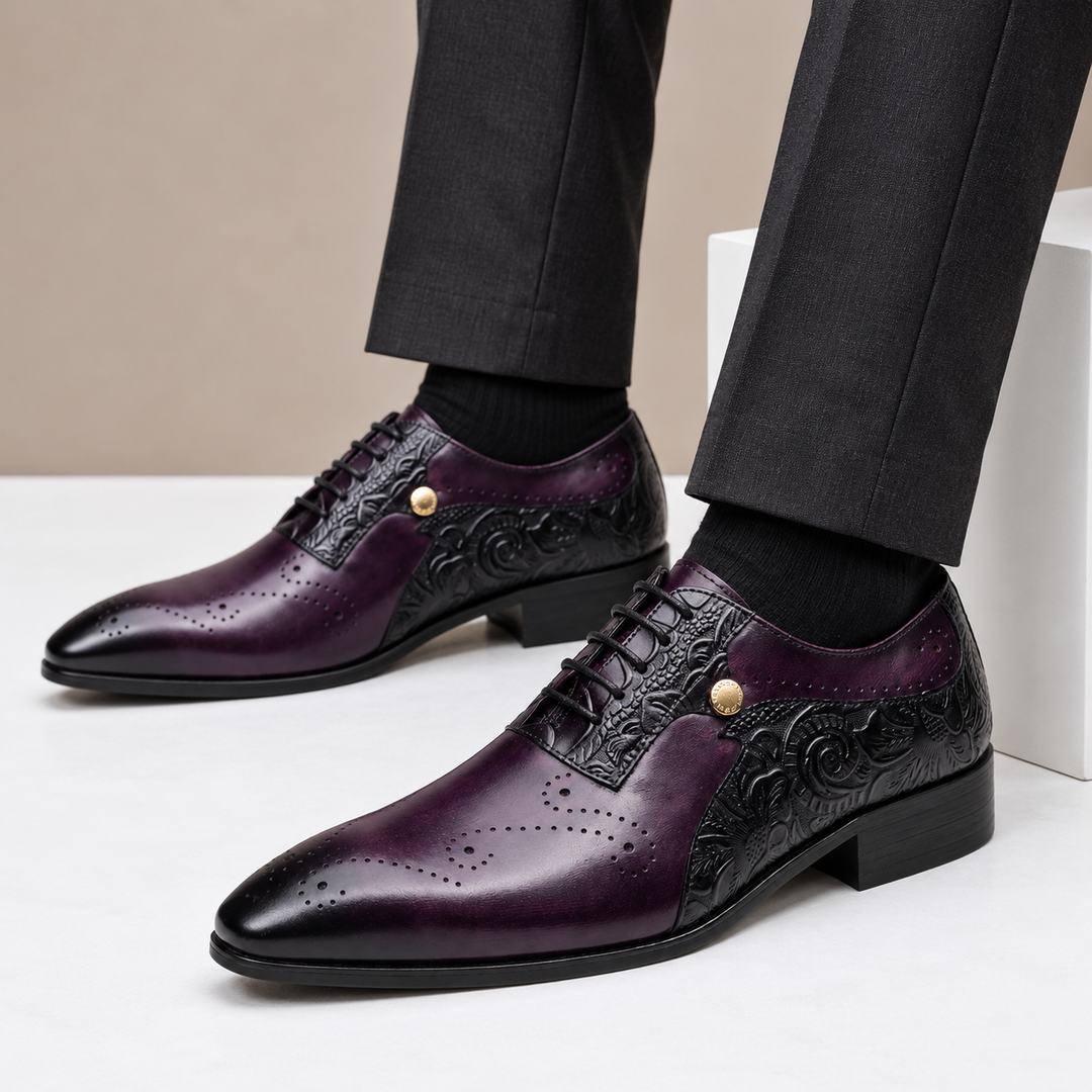Balerio Cowhide Leather Shoes