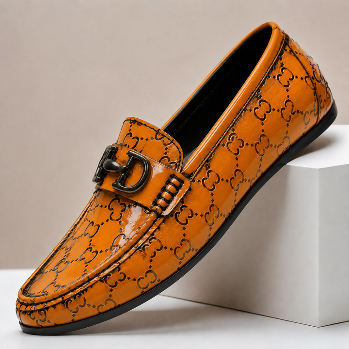 Arancio Genuine Leather Loafers
