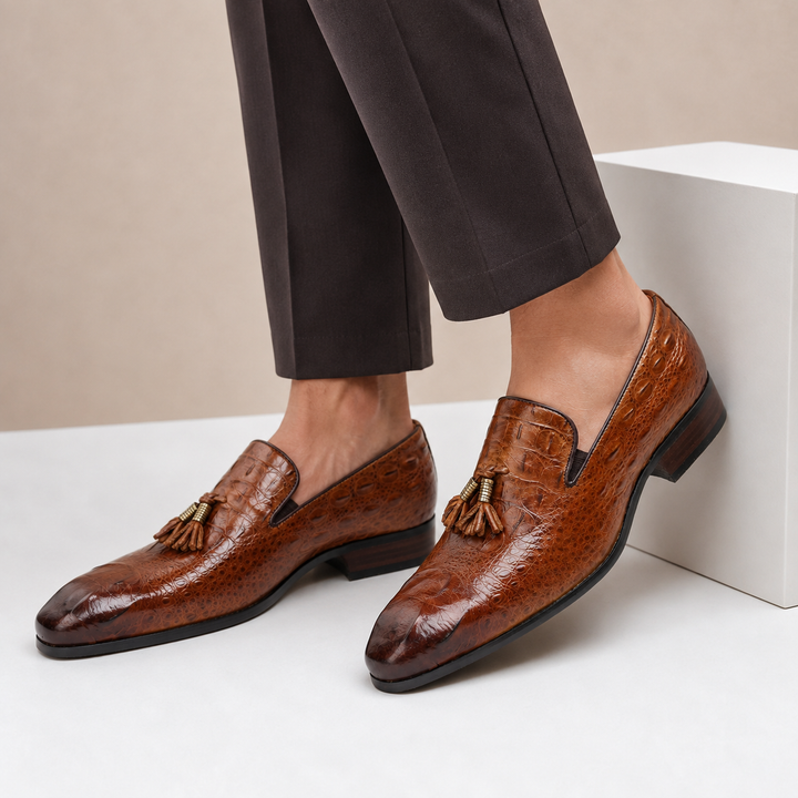 Montavelli Cowhide Leather Loafers