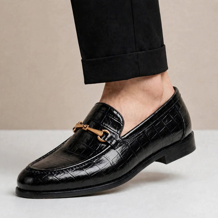 Allen Cowhide Leather Loafers