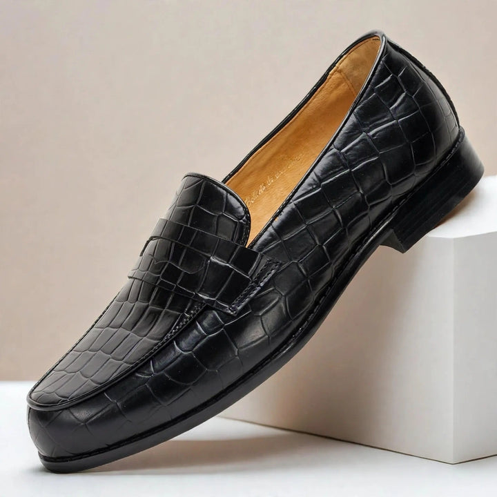 Lastello Cowhide Leather Loafers