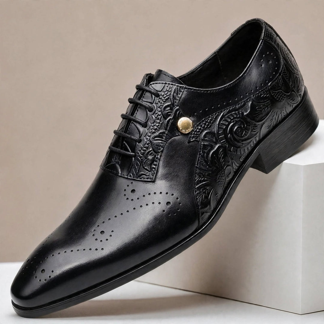 Balerio Cowhide Leather Shoes