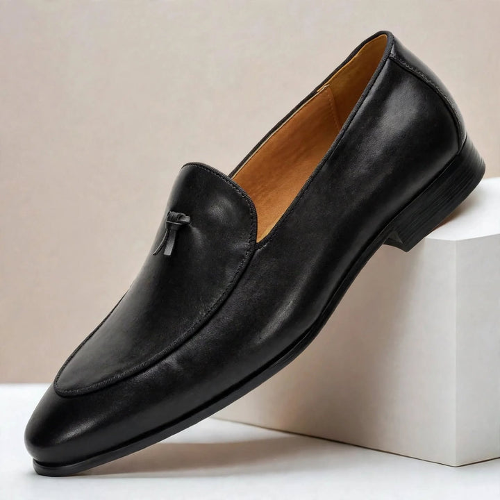 Azura Cowhide Leather Loafers