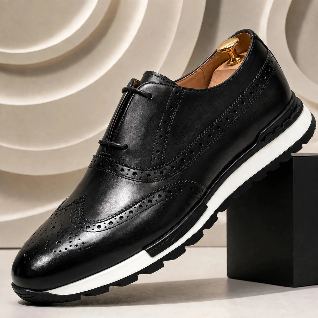 Calvano Cowhide Leather Sneakers