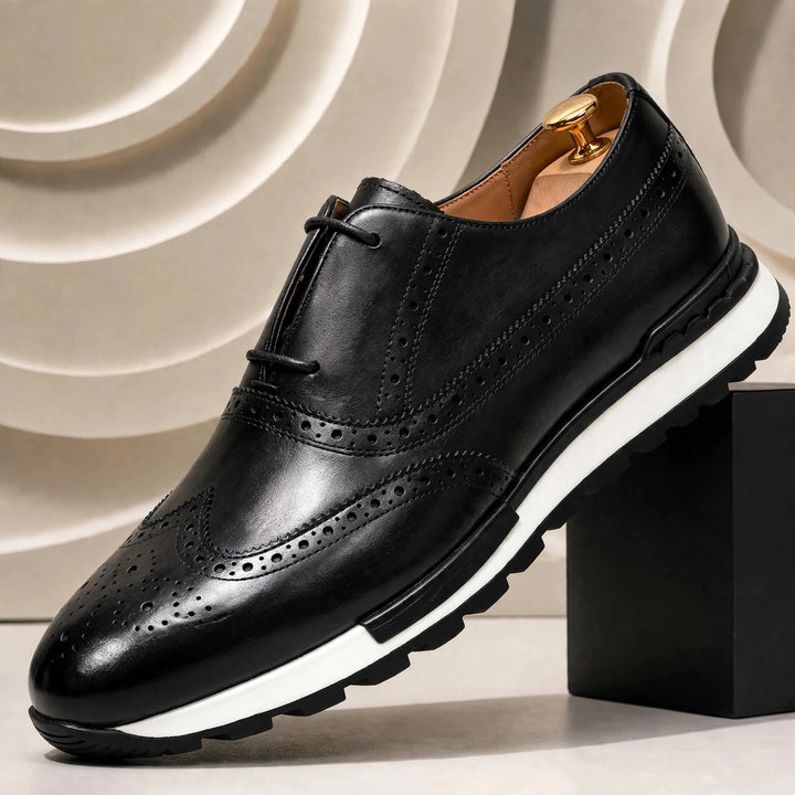 Calvano Cowhide Leather Sneakers
