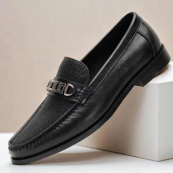 Vatore Cowhide Leather Loafers