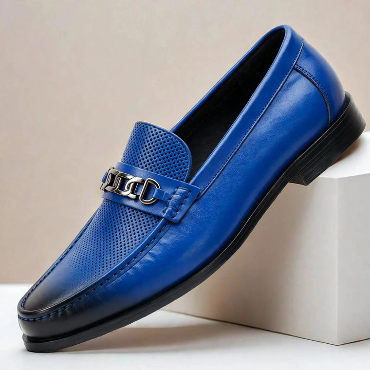 Vatore Cowhide Leather Loafers