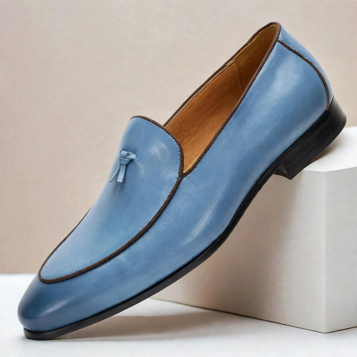Azura Cowhide Leather Loafers