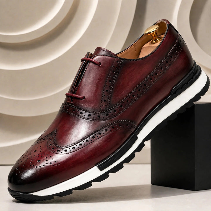 Calvano Cowhide Leather Sneakers